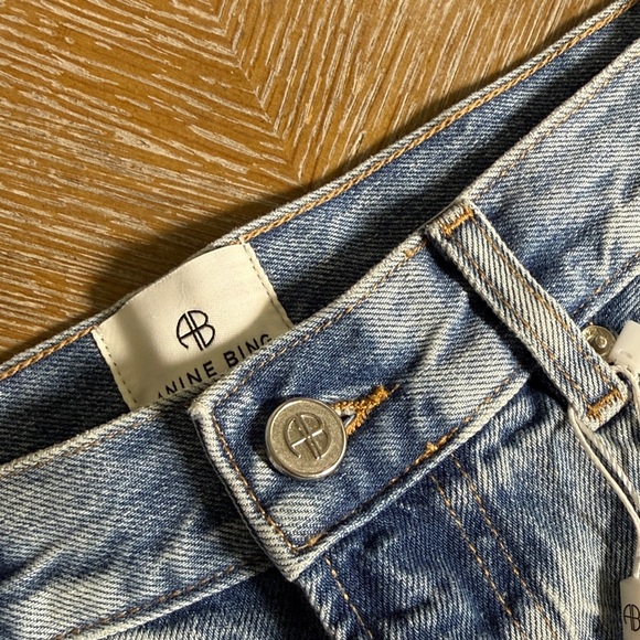 ANINE BING Heath Summer Blue Denim Short 29 - Picture 9 of 13